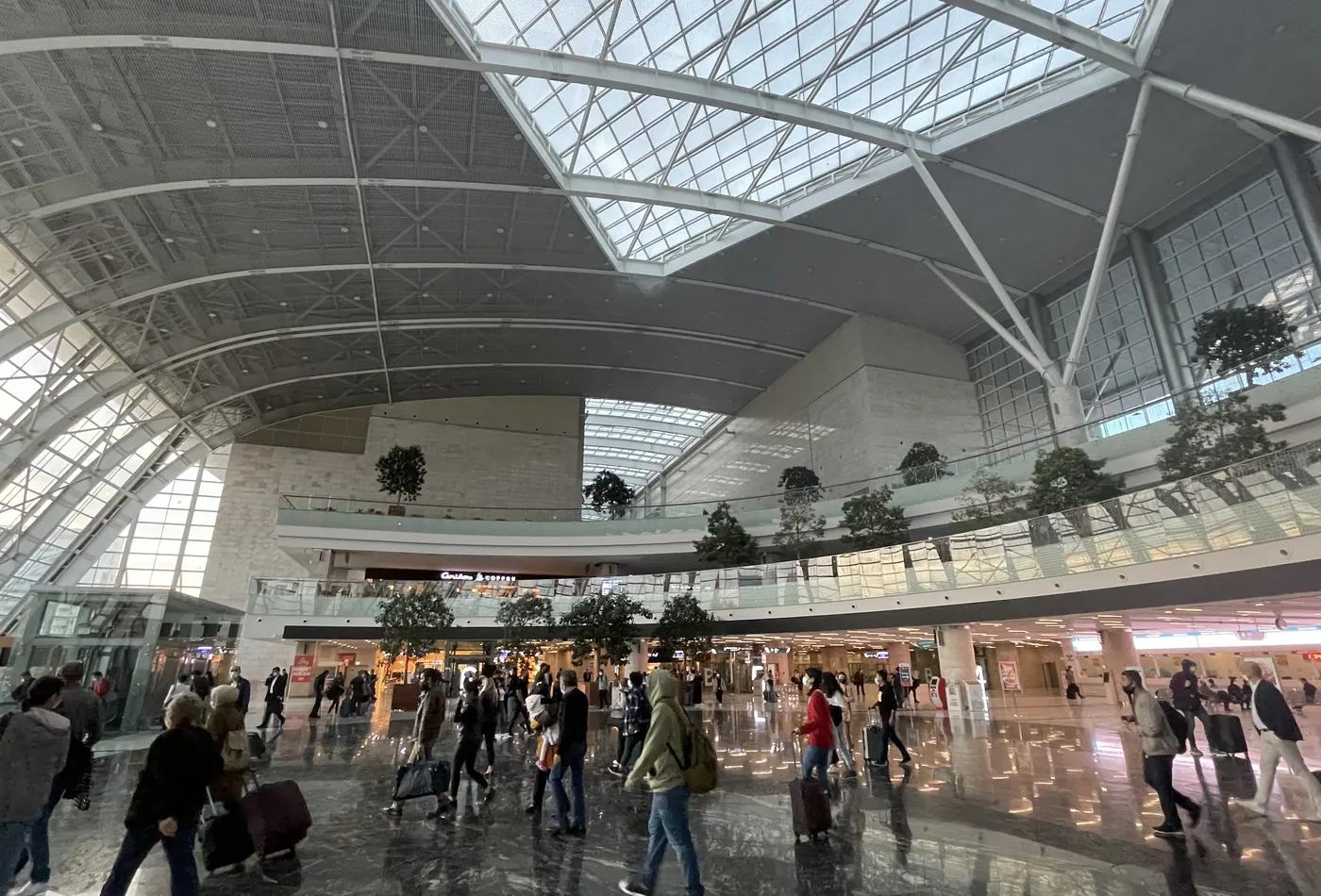 Inside Ankara railway station