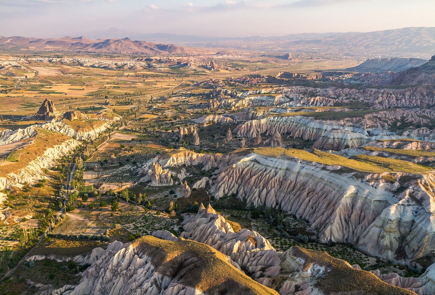 Cappadocia rock formations viewed from above