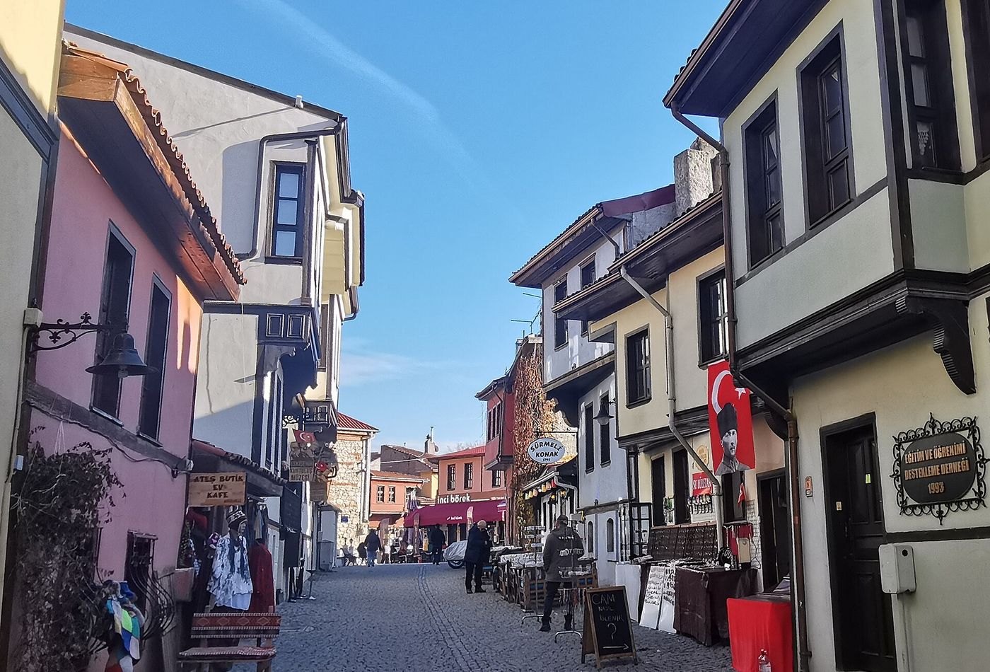 Historic Odunpazarı streets in Eskişehir